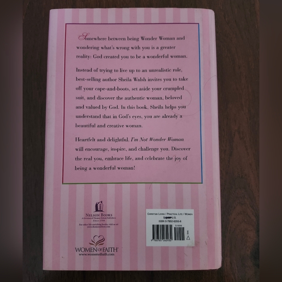 I'm Not Wonder Woman But God Made Me Wonderful, Book By Sheila Walsh - Picture 2 of 11